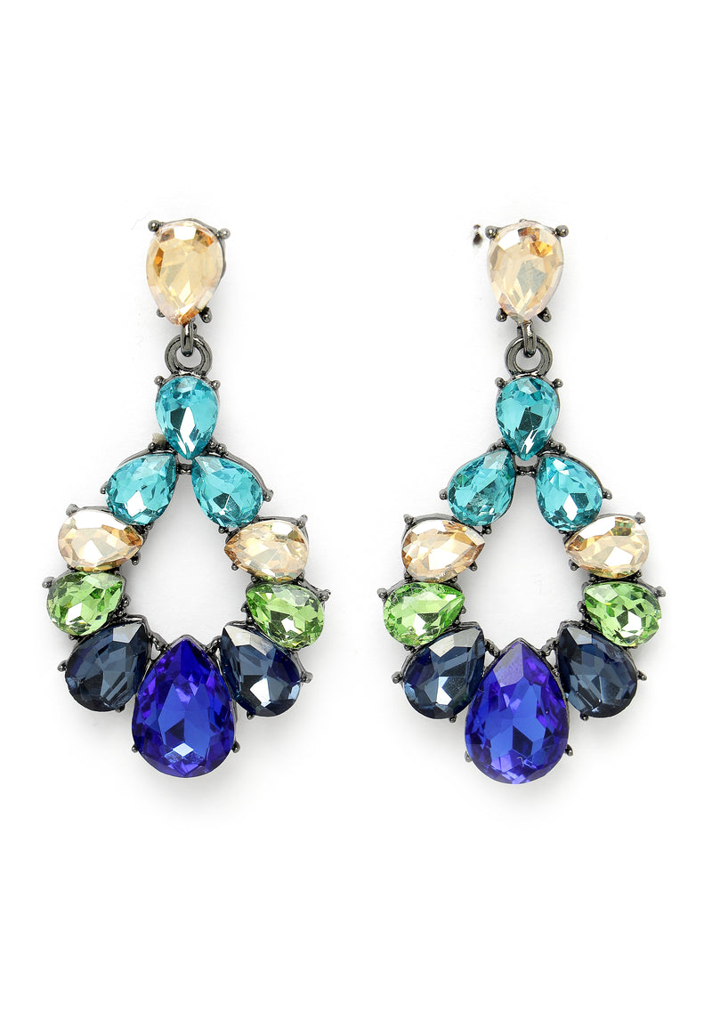 Boucles d'oreilles mystérieuses en cristal