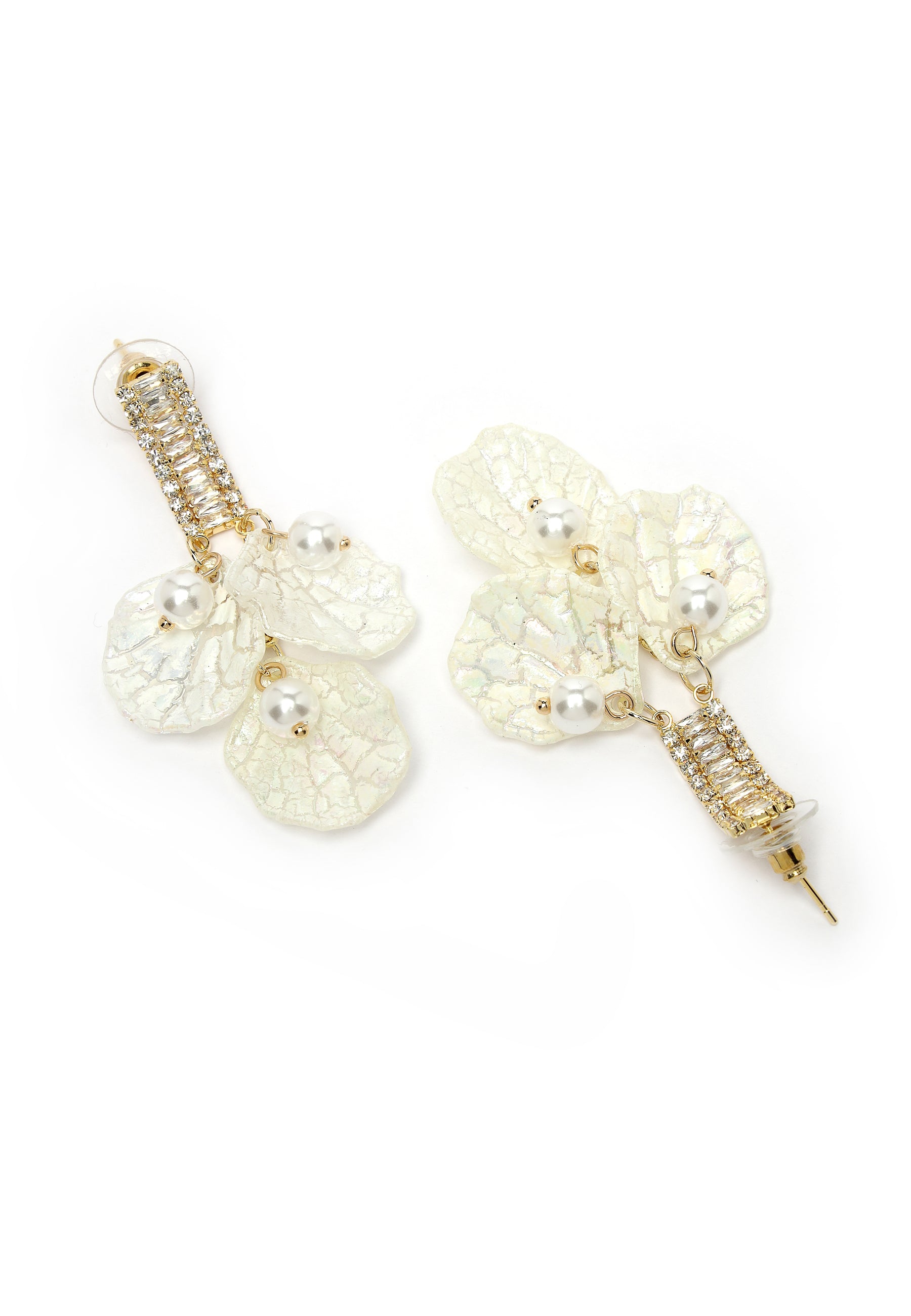 White Shell Drop Earrings