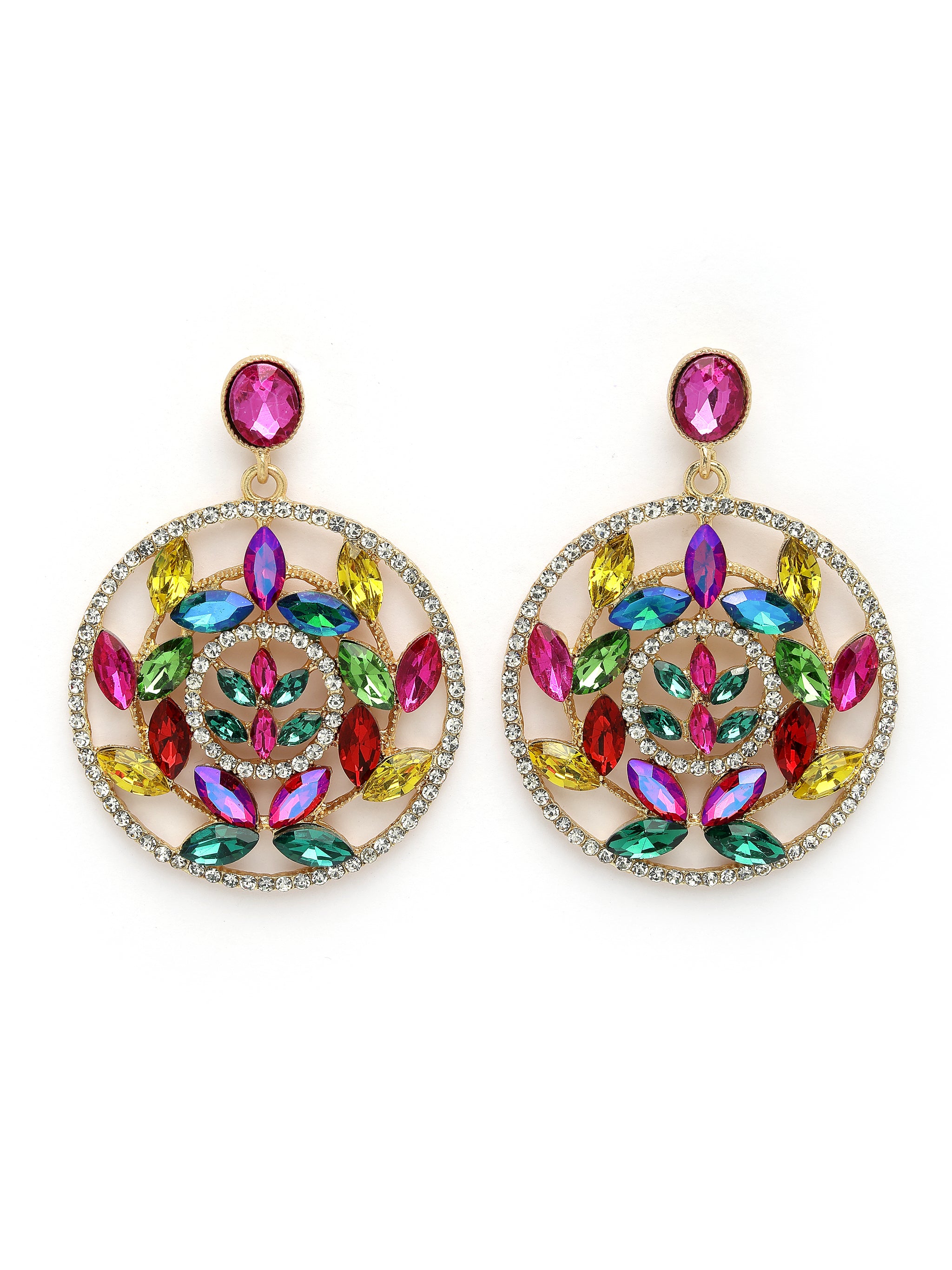 Elegant Hollow Floral Drop Earrings