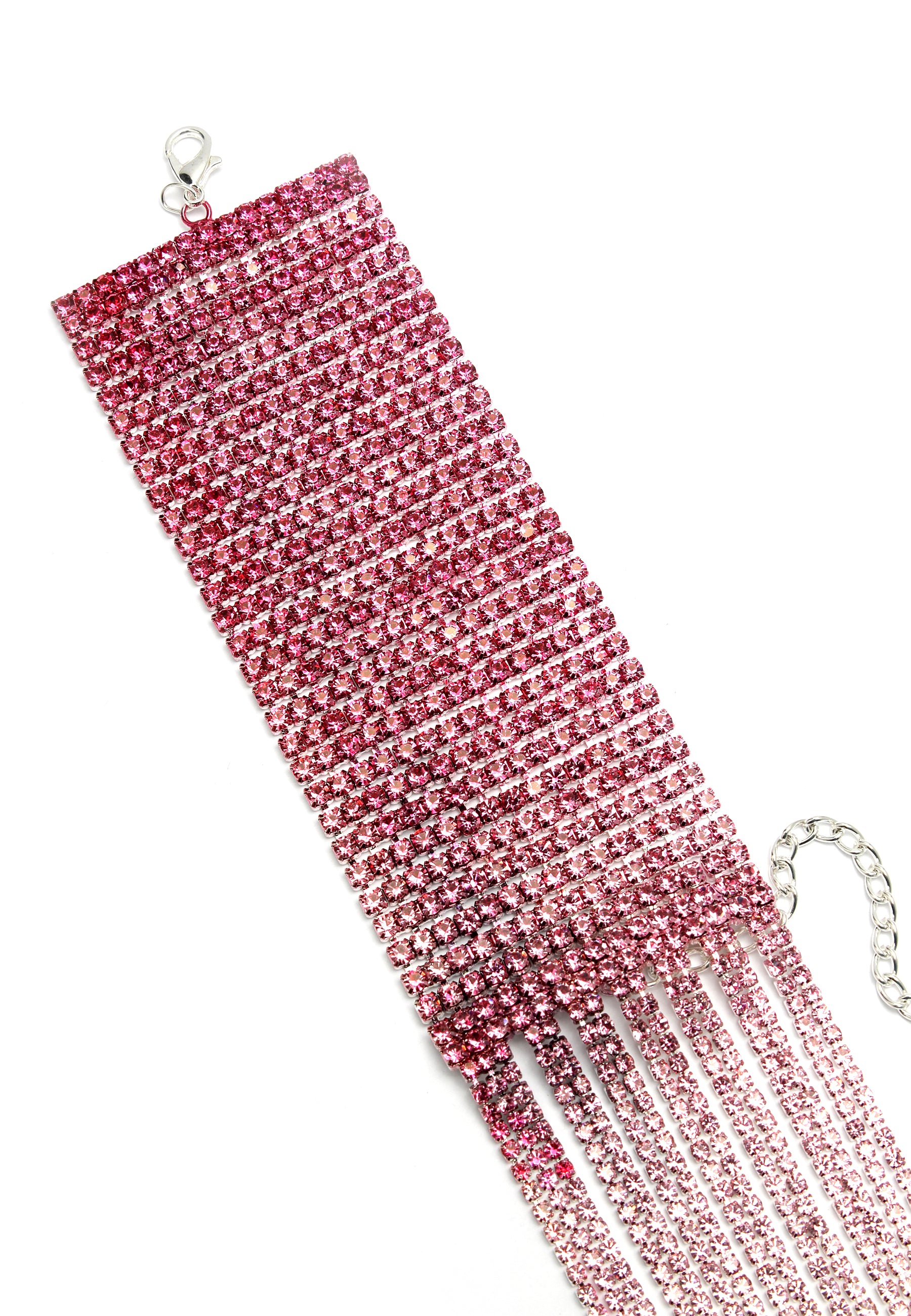 Roze glitter Chevron armband