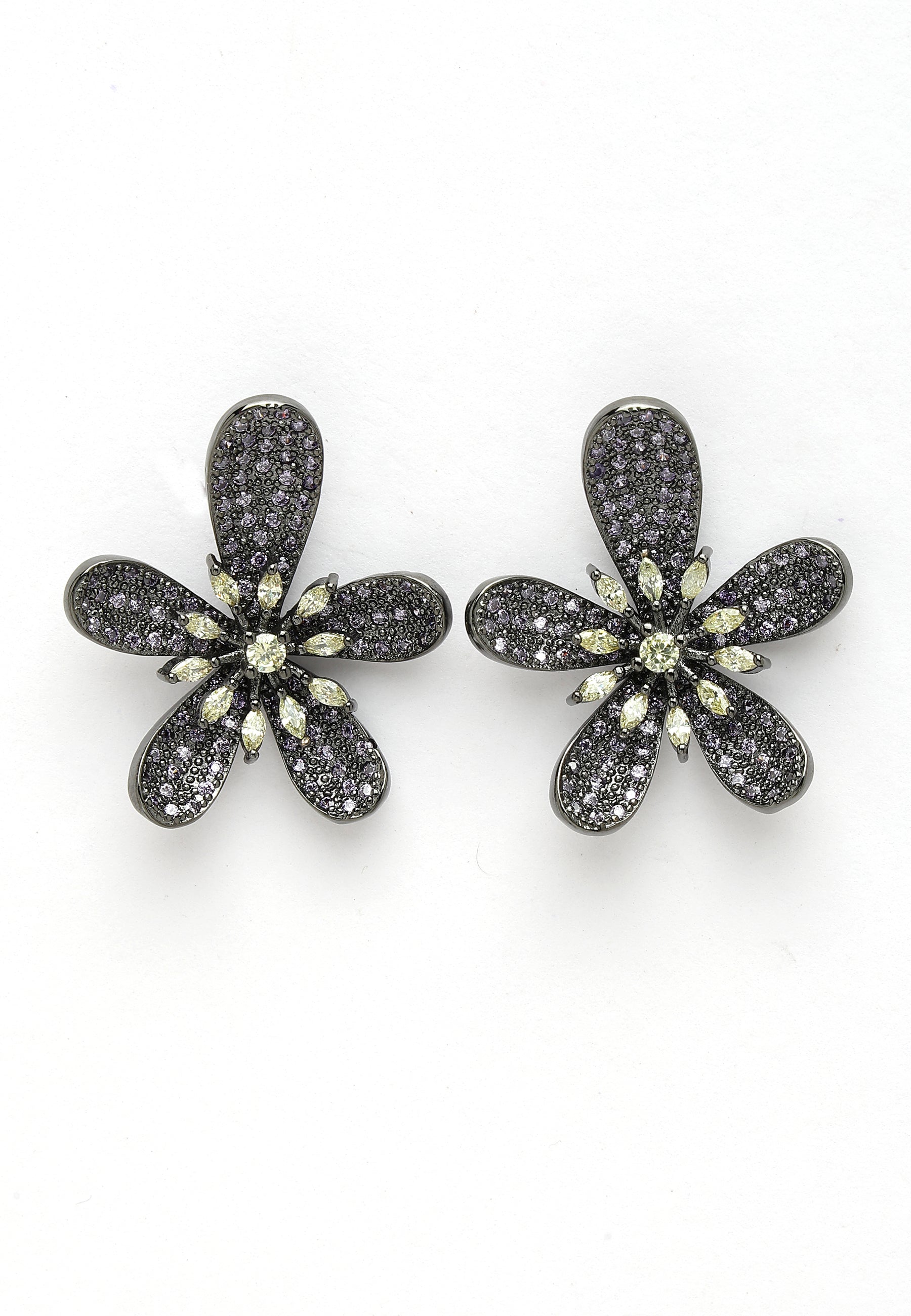 Zirconia Floral Studs