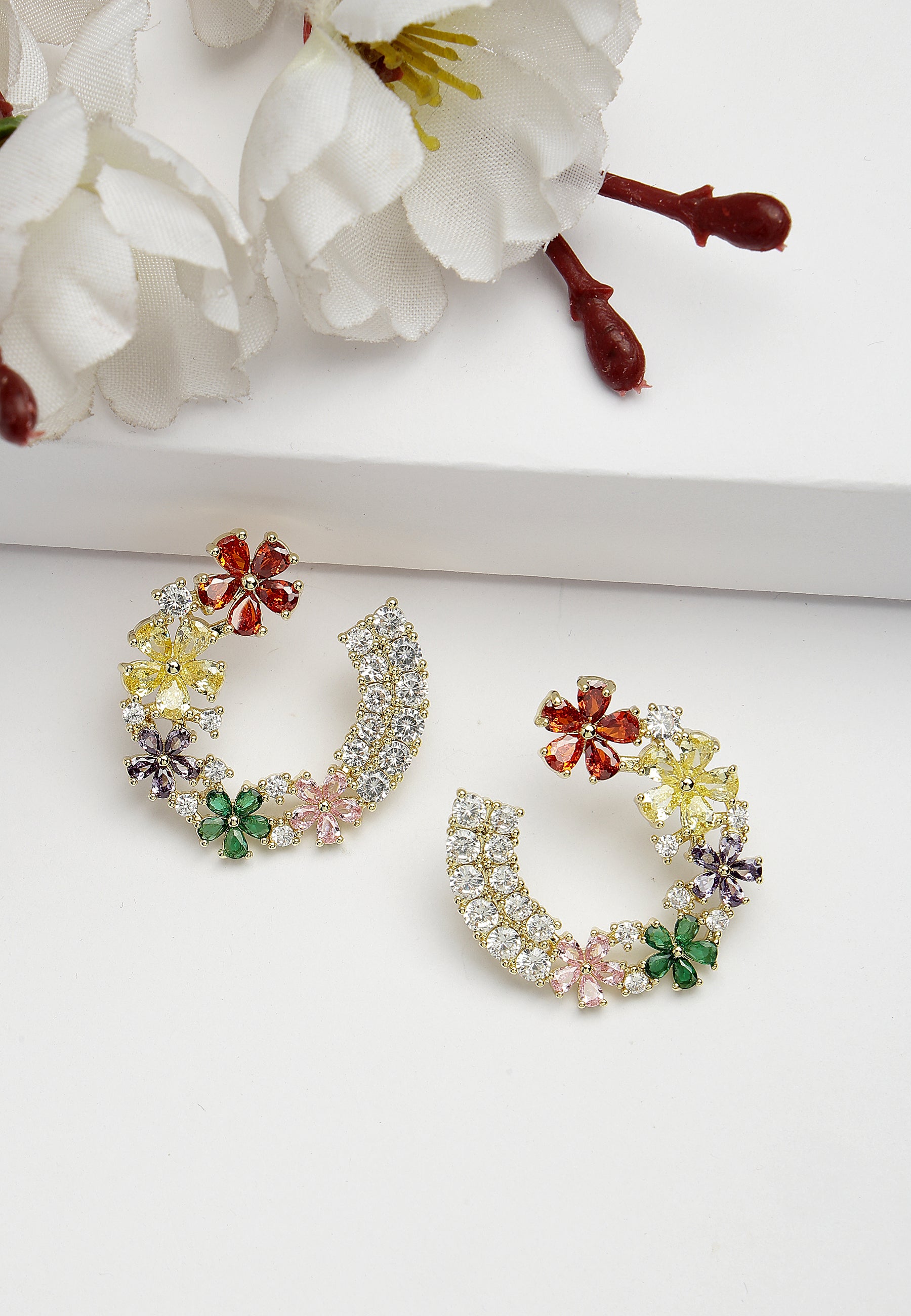 Dainty Floral Hoops