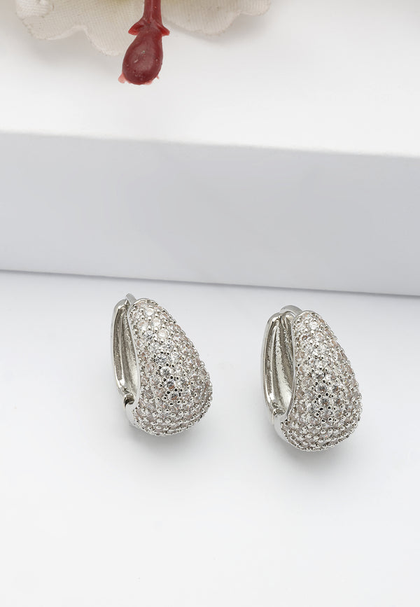 Pendientes de aro brillantes