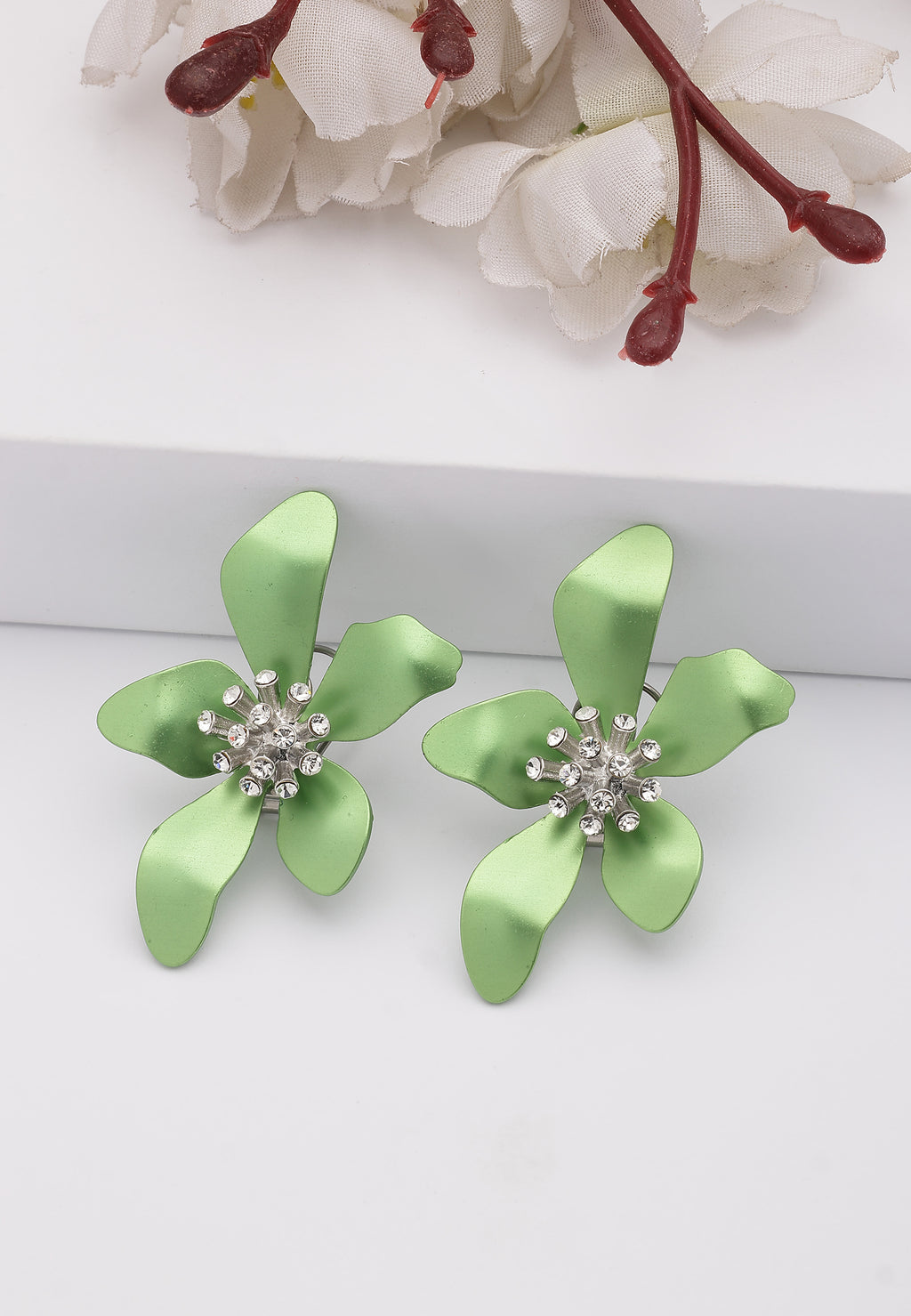 Boucles d'oreilles en forme de fleur