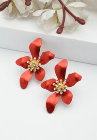 Boucles d'oreilles en forme de fleur