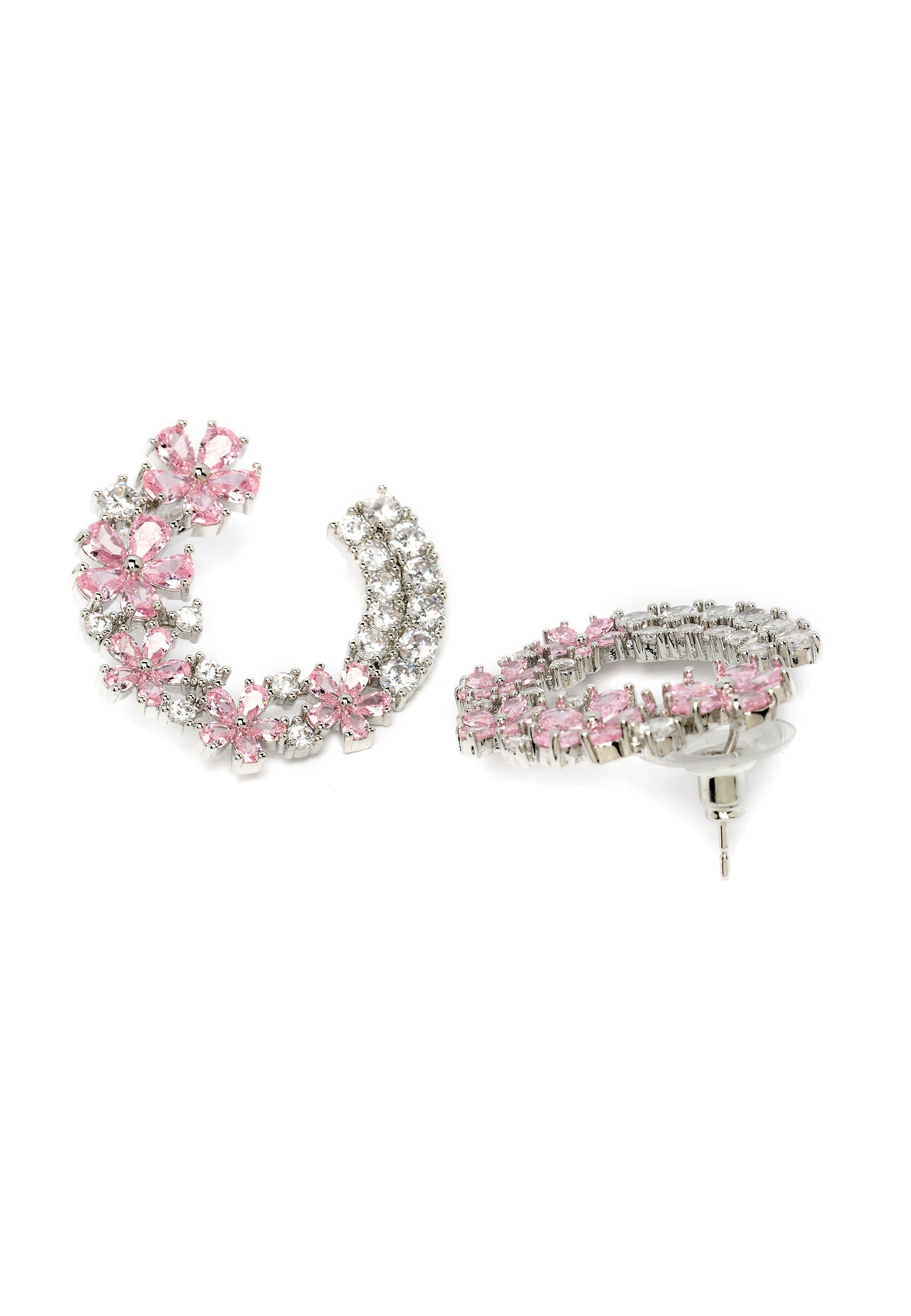 Whimsical Floral Dainty Hoop Earrings