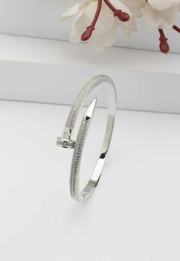 Bracciale Argento Lucido Affilato