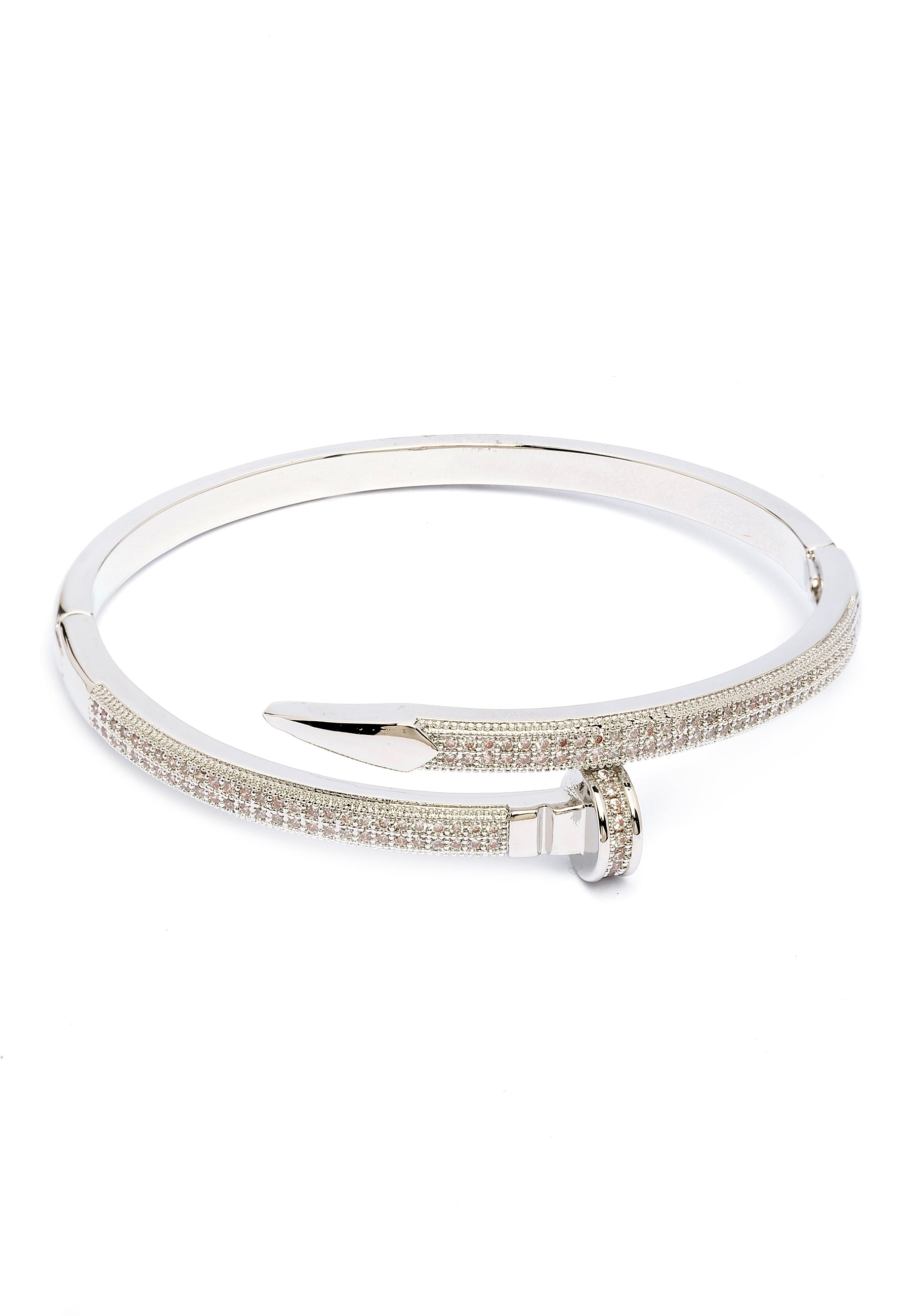 Skarp Silver Glänsande Armband