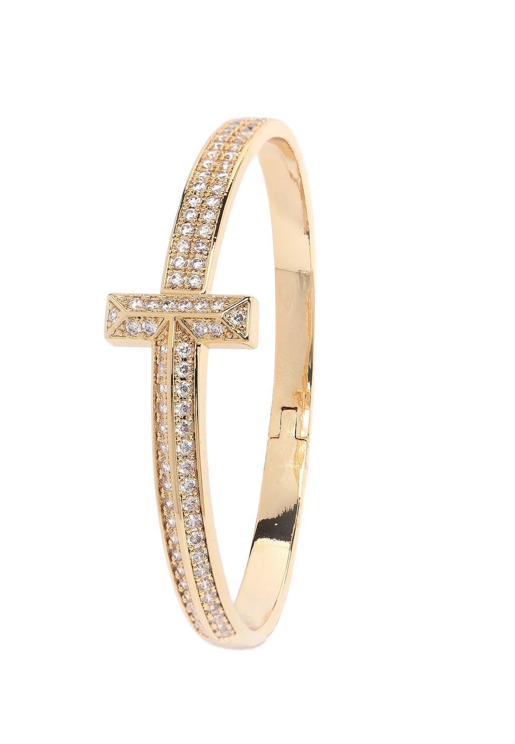 Goldene Strahlen T-Bar Armreif