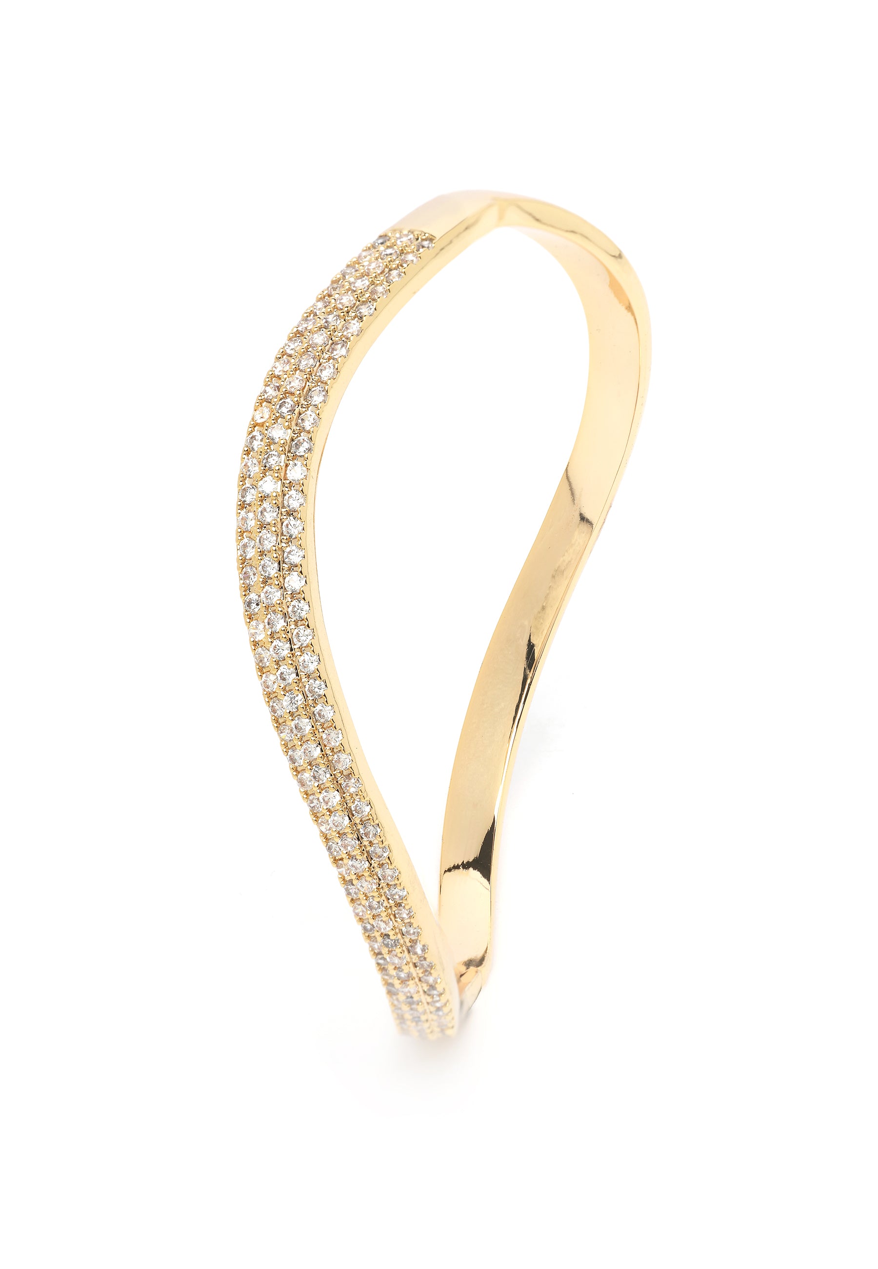 Golden Curved Bangle