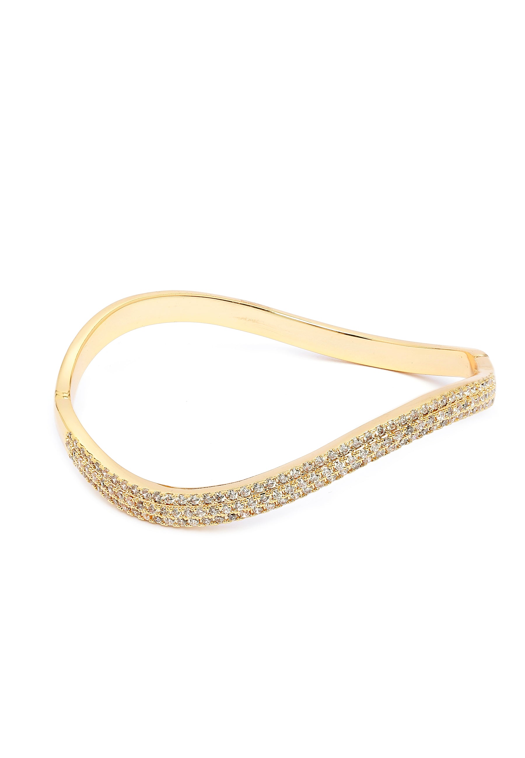 Golden Curved Bangle