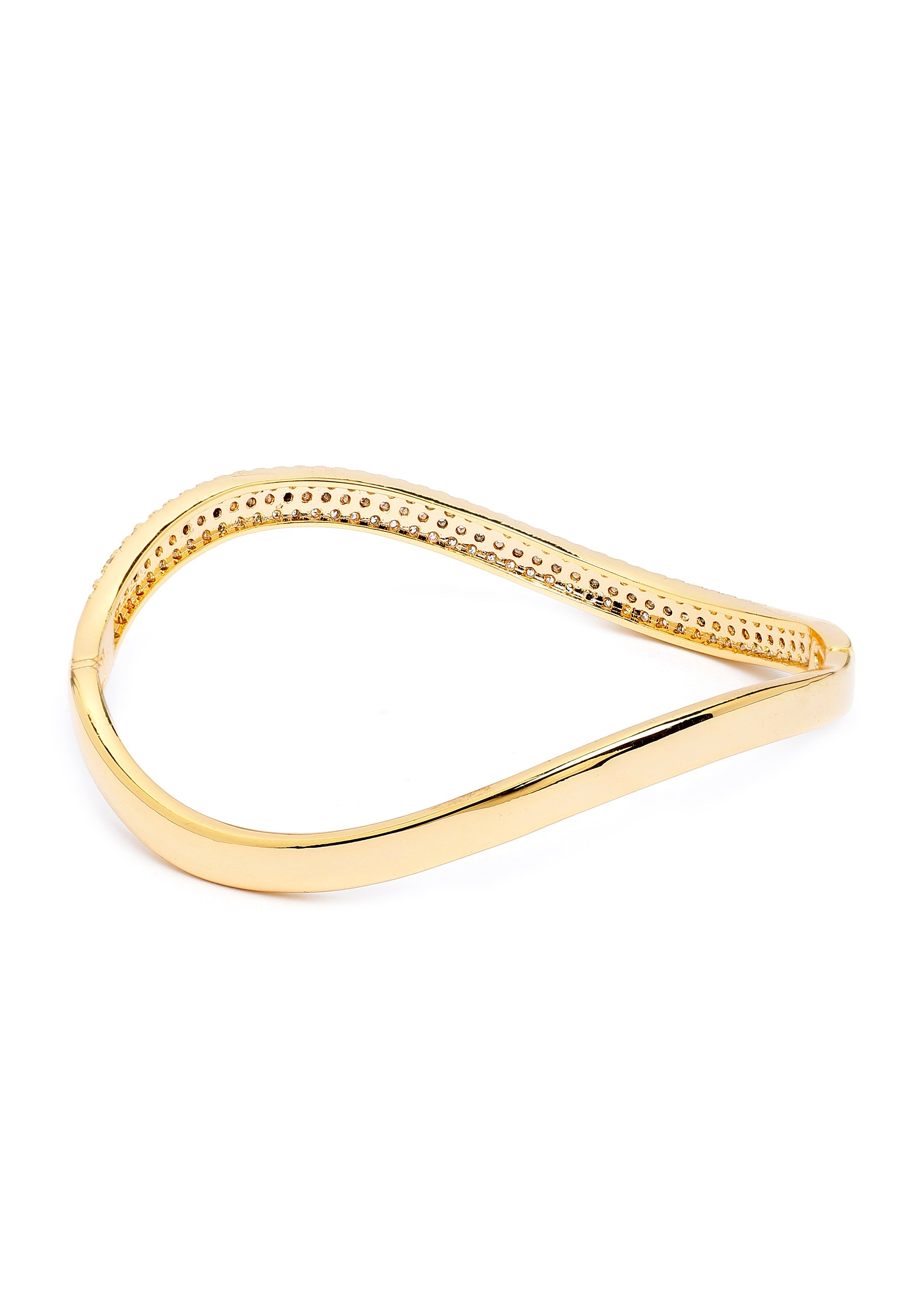 Golden Curved Bangle