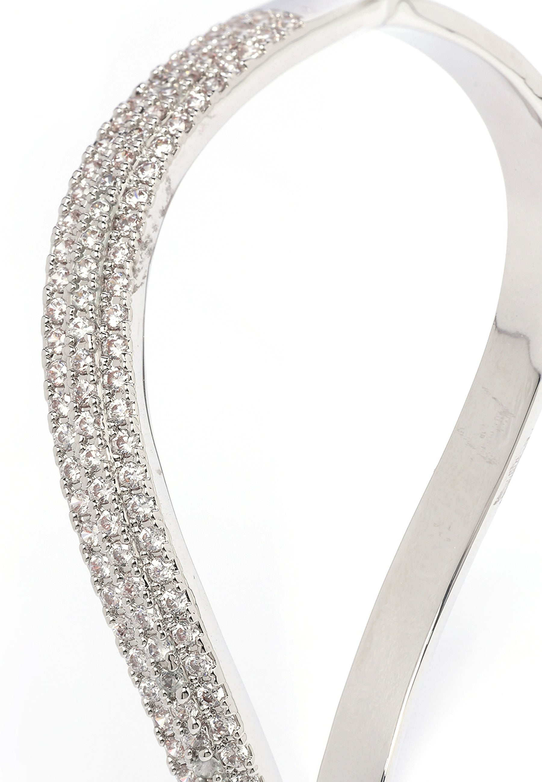 Silver Glow cuff bangle