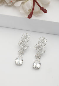 Elegant Floral Drop Earrings