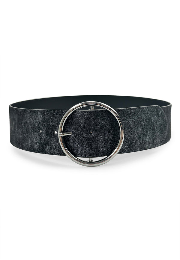 Sparkle Round Buckle Belt