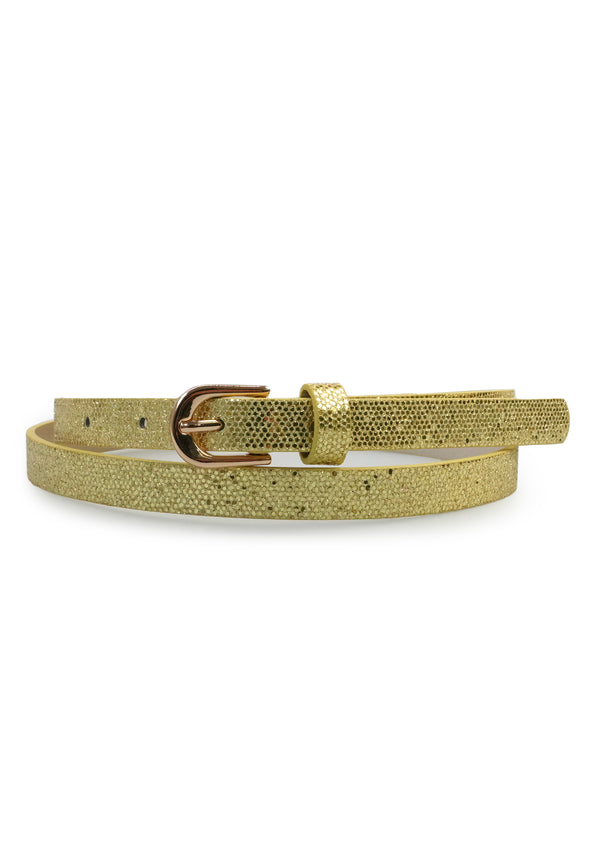 Sleek Snake Print Belt