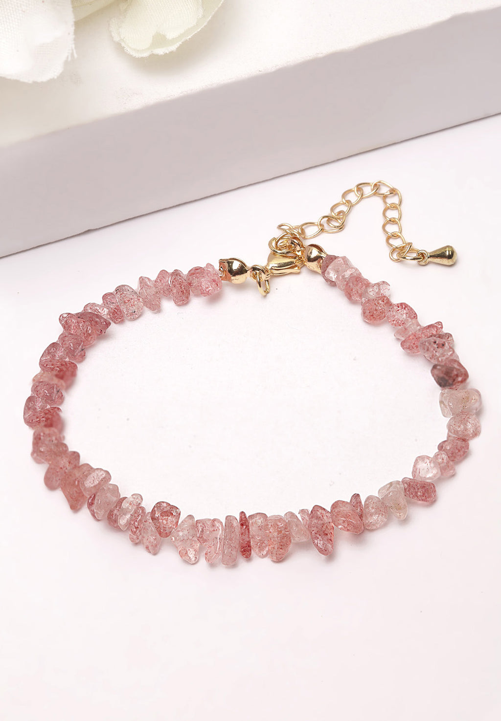 Pulsera Piedra Rosa