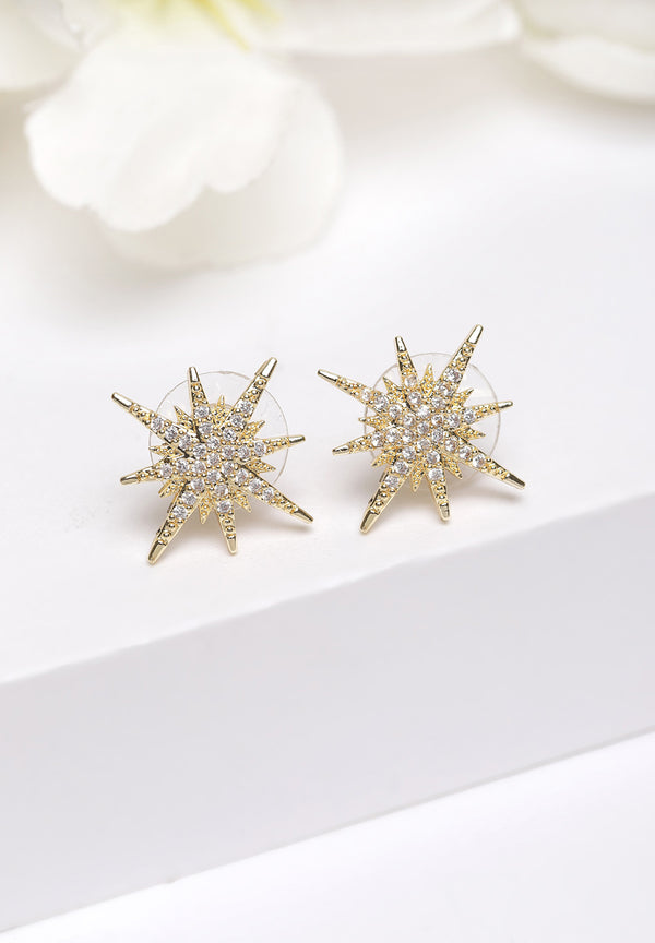 Gold Star Crystal Stud korvakorut