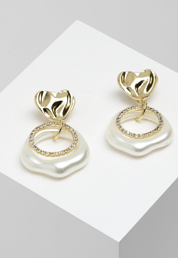 Elegant Heart Shaped Hoop Earrings