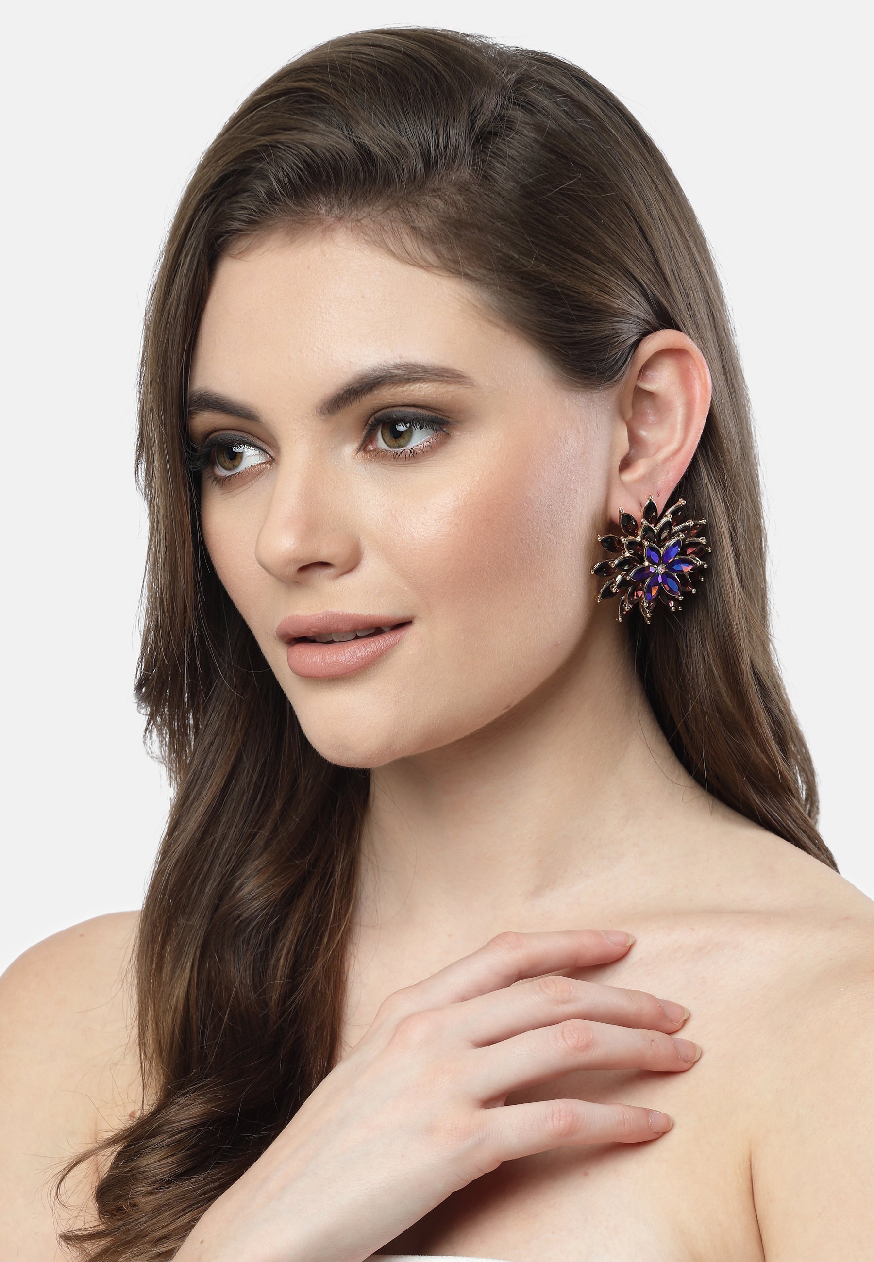 Earrings graí Marigold i Dearg