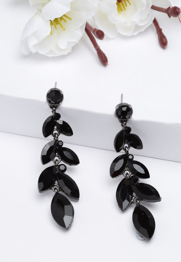 Boucles d'oreilles pendantes feuilles