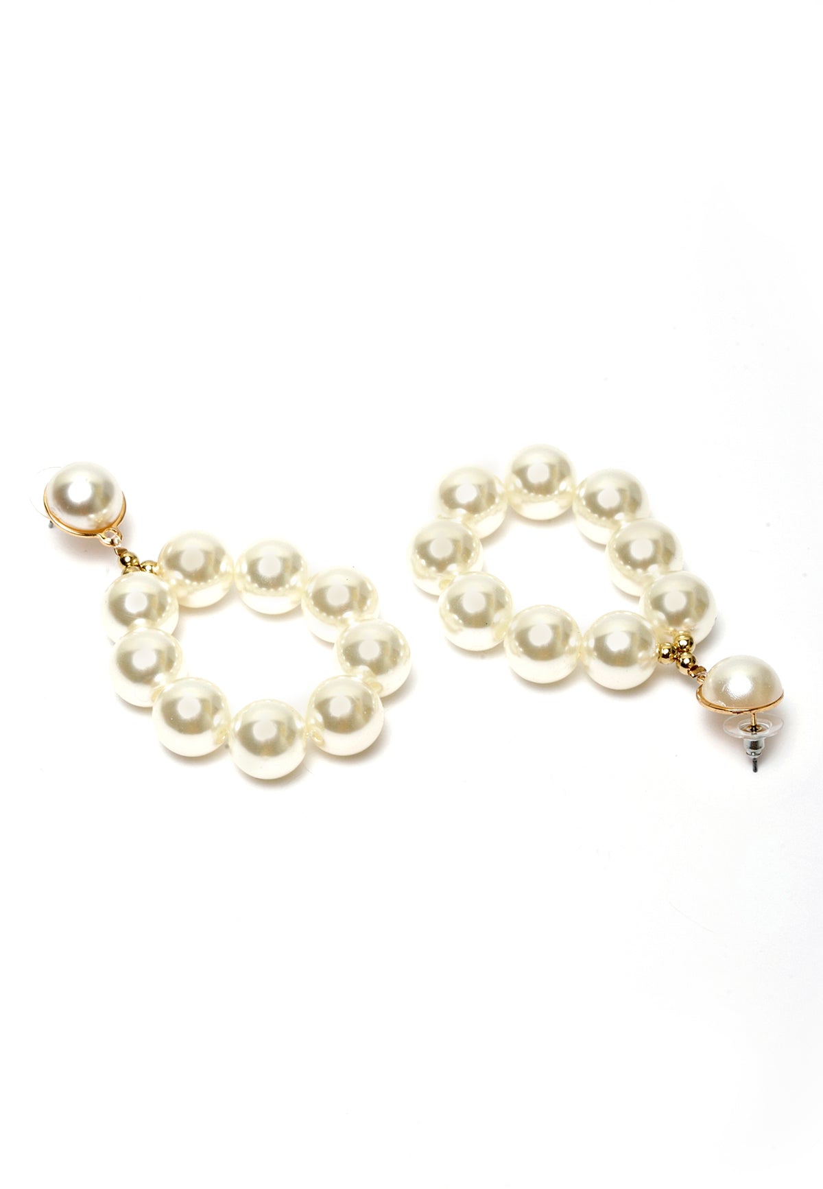 Boucles d'oreilles pendantes à perles géométriques